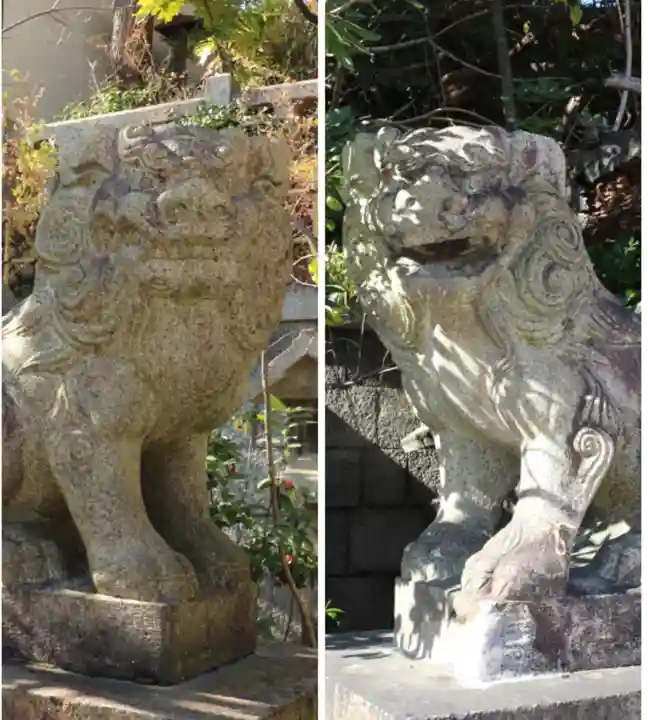 真田山 三光神社の狛犬