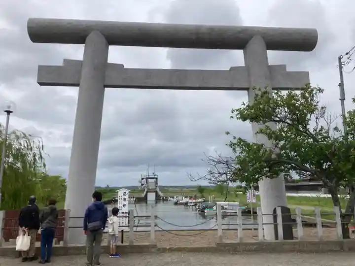 息栖神社の鳥居