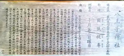 八王子神社の歴史