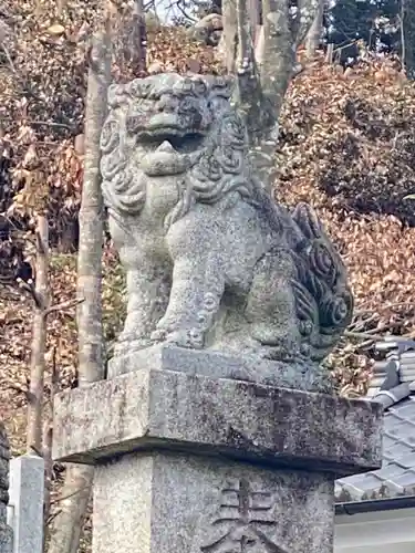 檜尾神社の狛犬