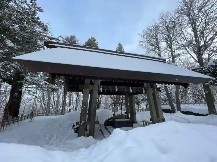 上川神社の手水舎