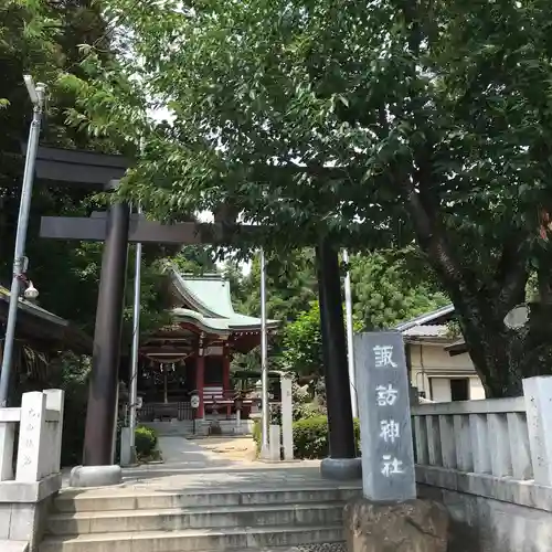 柏諏訪神社の鳥居