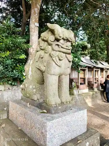 酒列磯前神社の狛犬