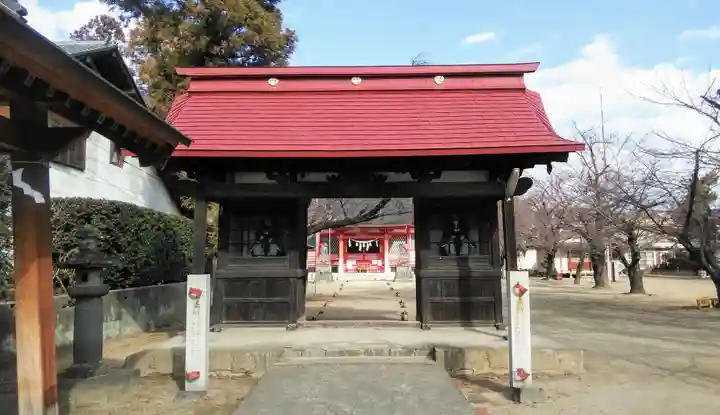 石和八幡宮(官知物部神社)の山門・神門