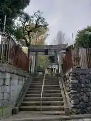 上高田氷川神社の鳥居