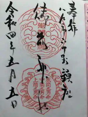 御前神社の御朱印