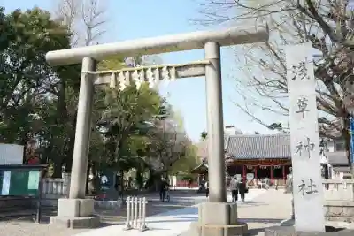浅草神社の鳥居