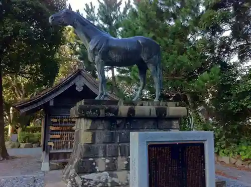 石見国一宮　物部神社の狛犬