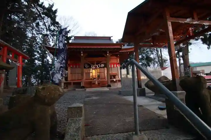 阿久津「田村神社」(郡山市阿久津町)旧社名:伊豆箱根三嶋三社の狛犬