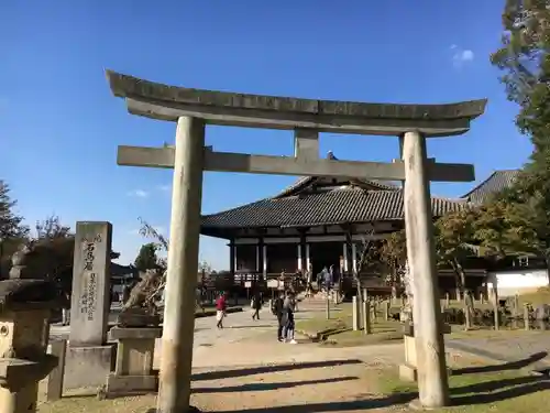 手向山八幡宮の鳥居