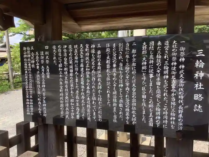 三輪神社の歴史