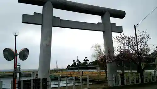 息栖神社の鳥居