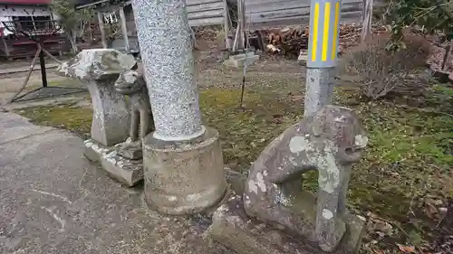 荒雄川神社の狛犬