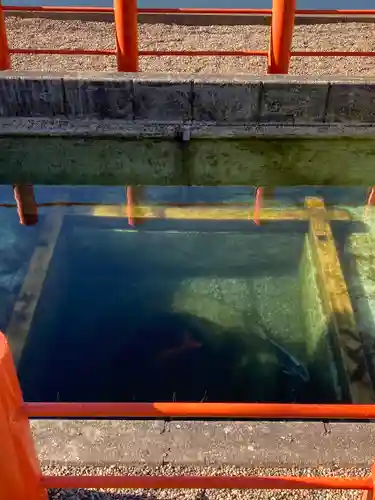 息栖神社の庭園