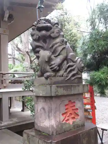 上目黒氷川神社の狛犬