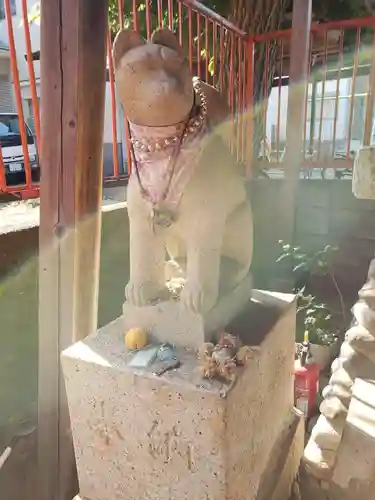 打越天神北野神社の狛犬