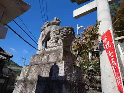 草津八幡宮の狛犬