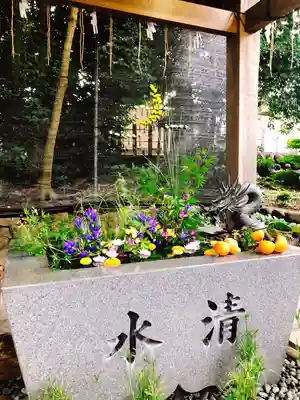 東海市熊野神社の手水舎