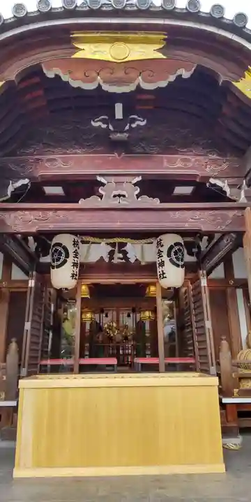 杭全神社の本殿・本堂