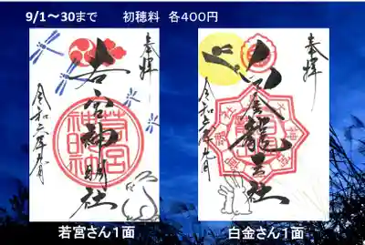 若宮さんと白金さんの１面です。