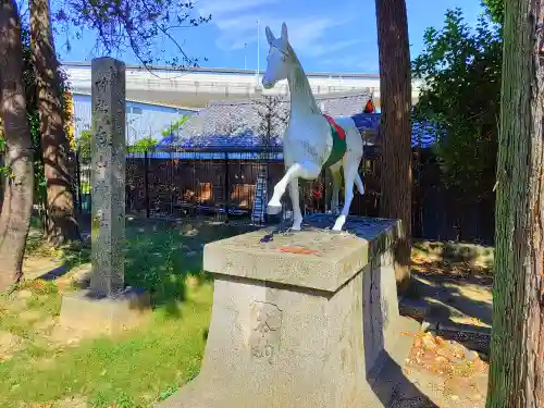 白山神社（松河戸町）の狛犬