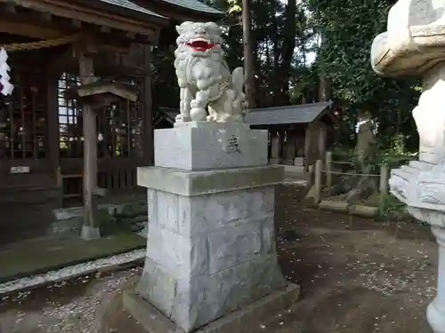 弓田香取神社の狛犬