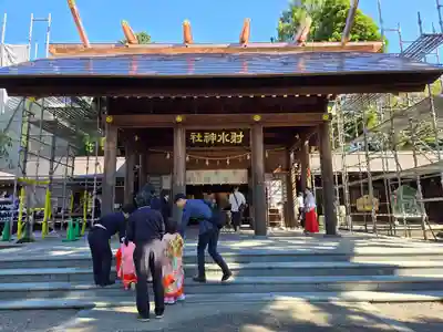 射水神社の七五三参