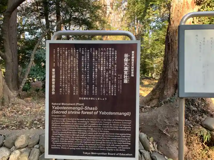 谷保天満宮の歴史