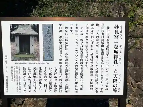 葛城神社妙見宮の歴史