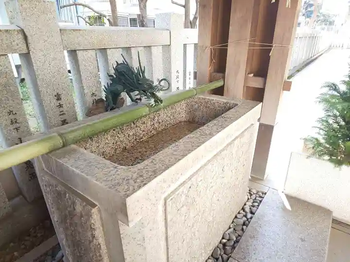 築土神社の手水舎