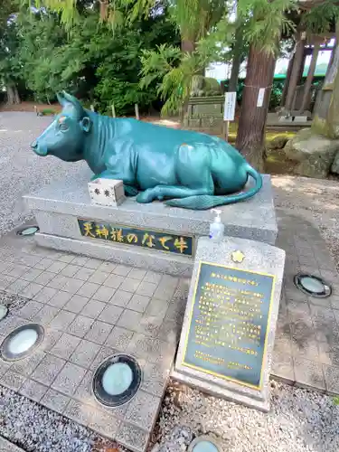 朝日森天満宮の狛犬