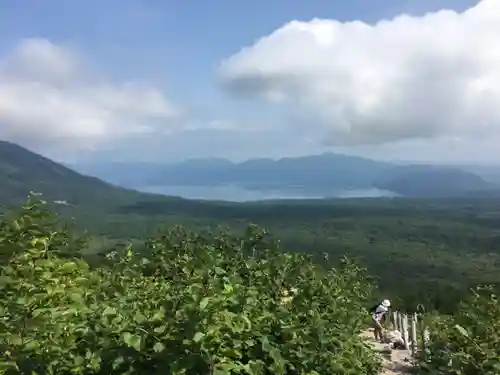 樽前山奥宮の景色