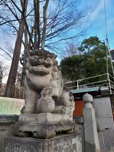 安積國造神社の狛犬