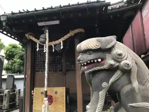 生麦水神宮の狛犬