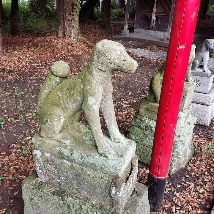 美濃輪稲荷神社の狛犬