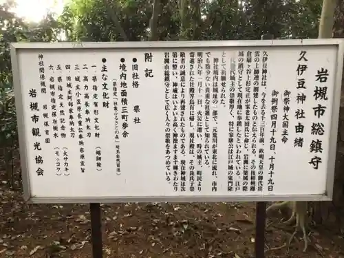 岩槻久伊豆神社の歴史