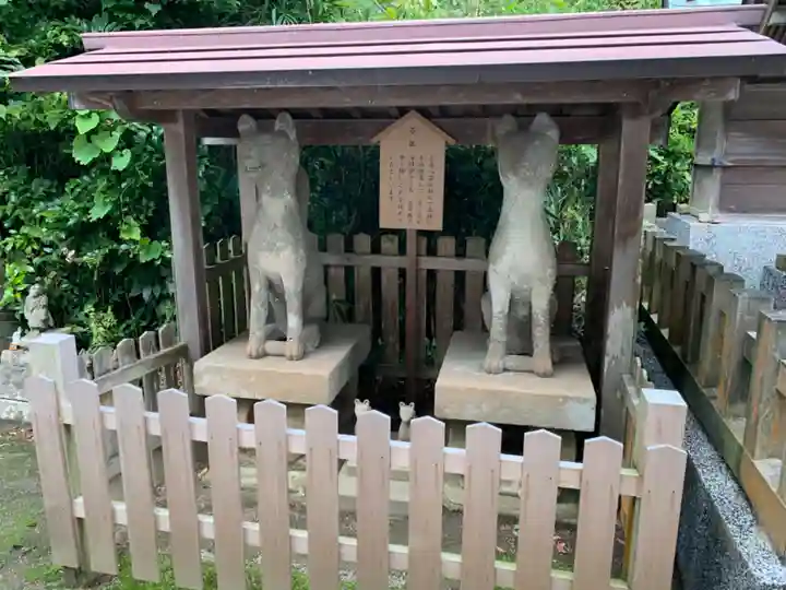 松江城山稲荷神社の狛犬