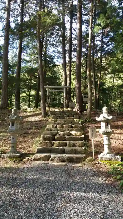 阿智神社前宮の鳥居