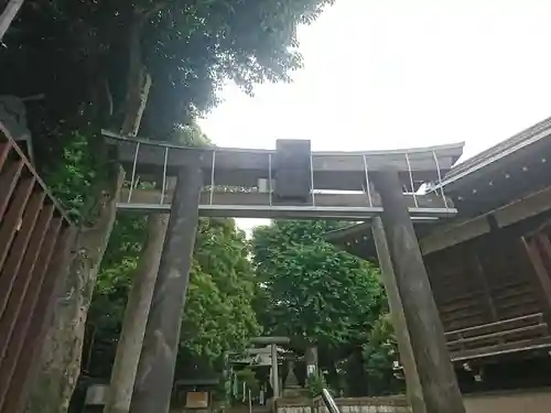 上高田氷川神社の鳥居