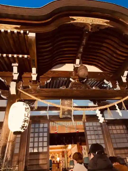 落合白山神社の本殿・本堂