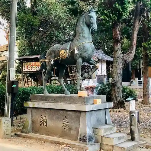 上地八幡宮の狛犬