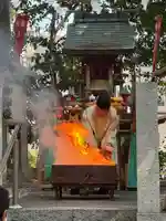 護摩木神事の様子