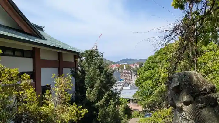 大浦諏訪神社の景色