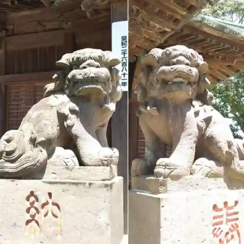 下総国三山　二宮神社の狛犬