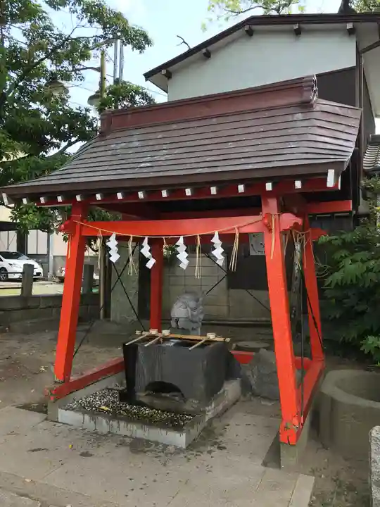 龍ケ崎八坂神社の手水舎