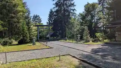 愛別神社の庭園