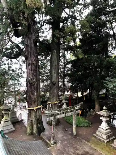 八幡朝見神社の景色