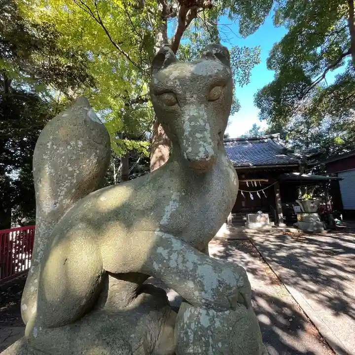 小栗原稲荷神社の狛犬