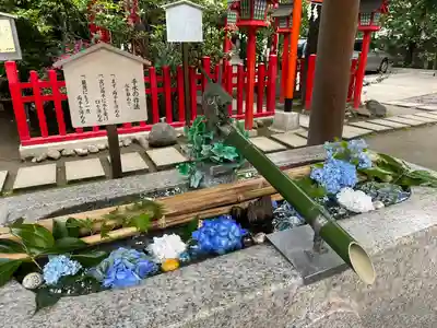 新田神社の手水舎