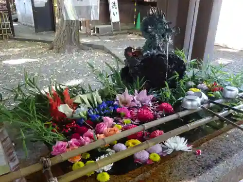 世田谷八幡宮の手水